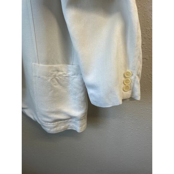 Giorgio Armani Le Collezioni Linen Blend Blazer Jacket 44 / US 8 Made in Italy - Picture 6 of 12